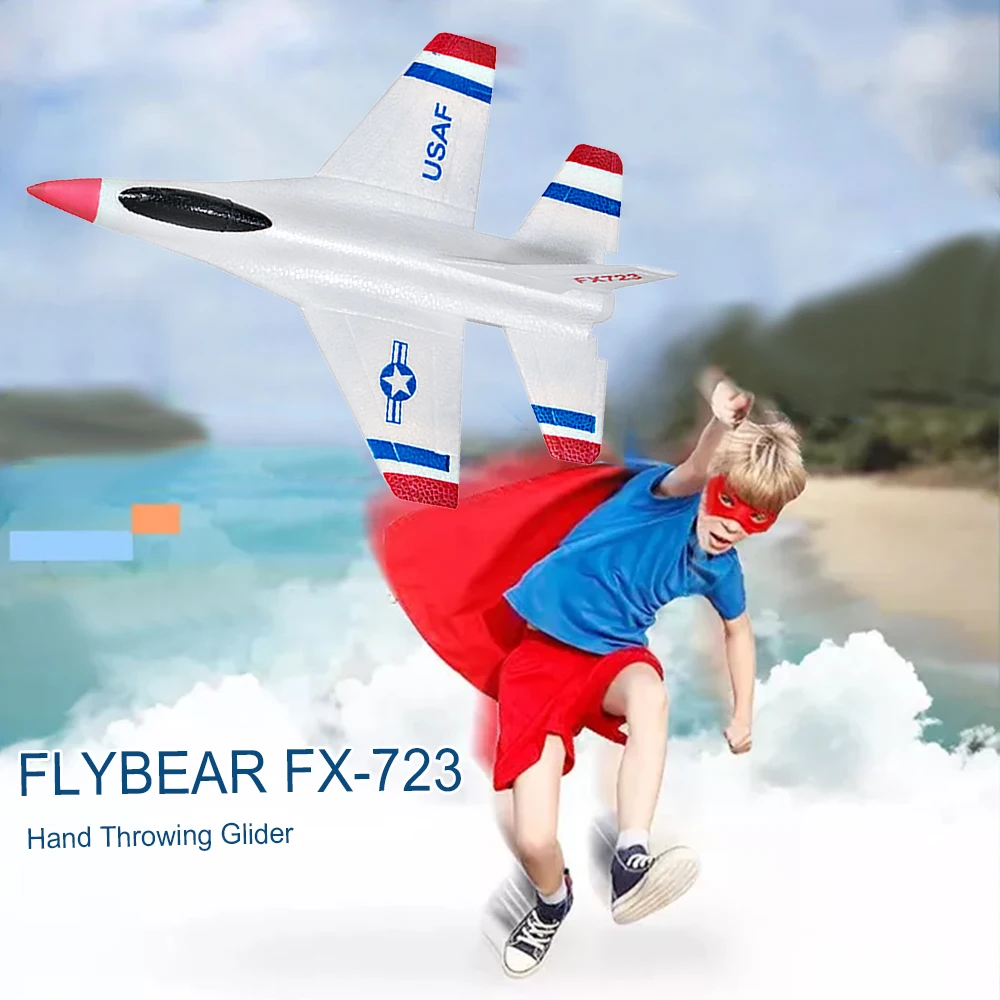 

FX-723 280mm Wingspan Hand Throwing Glider Fixed Wing RC Racing Airplane Outdoor Aircraft DIY Toys for Children