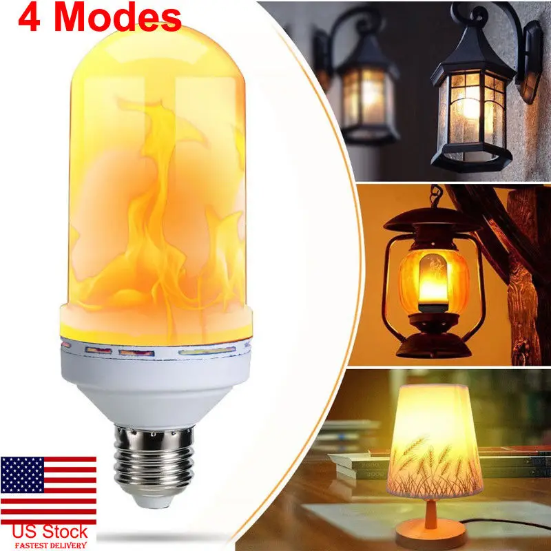 4 Models LED Flame Effect Simulated Nature Fire Light Bulbs E27 Decoration Lamp 4 Models LED Flame Effect Simulated Nature Fire Light Bulbs E27 Decoration Lamp
