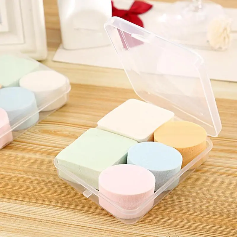 5 шт. спонж косметический мягкий для женщин Красота влажный сухой крем пудра основа макияж спонж для лица косметические инструменты