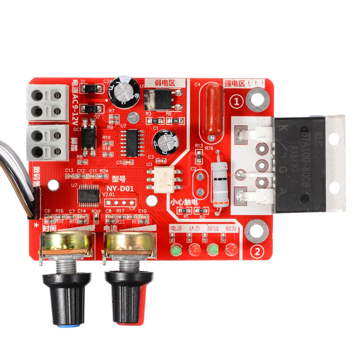 1 Set 100A Spot Welding Machine Time Current Controller NY-D01 Spot Welding Machine Control Board Control Panel Board Module
