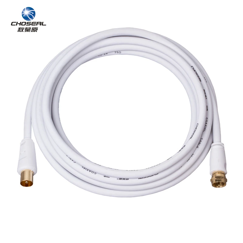 

Choseal QS7104/QS7105 RCA Male To Male TV Satellite Antenna Cable Four-Layer Shielded Radio Frequency Cable For TV TV BOX