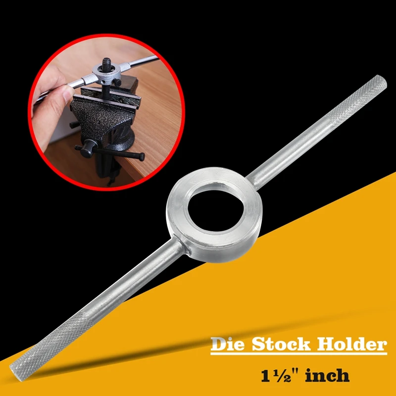 

Doersupp 38MM Handle Die Stock Holder Wrench Tap Wrench Round Handle Bar Tools New