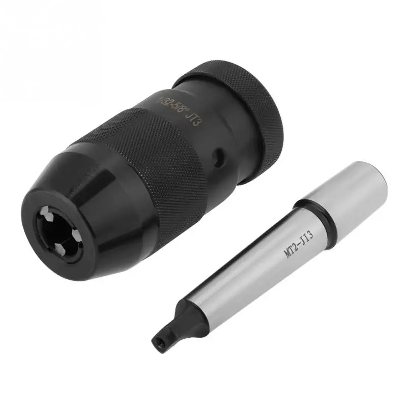 

1-16mm Capacity Steel Self Tighten Keyless Lathe Drill Chuck with MT2-JT3 Taper Arbor hot