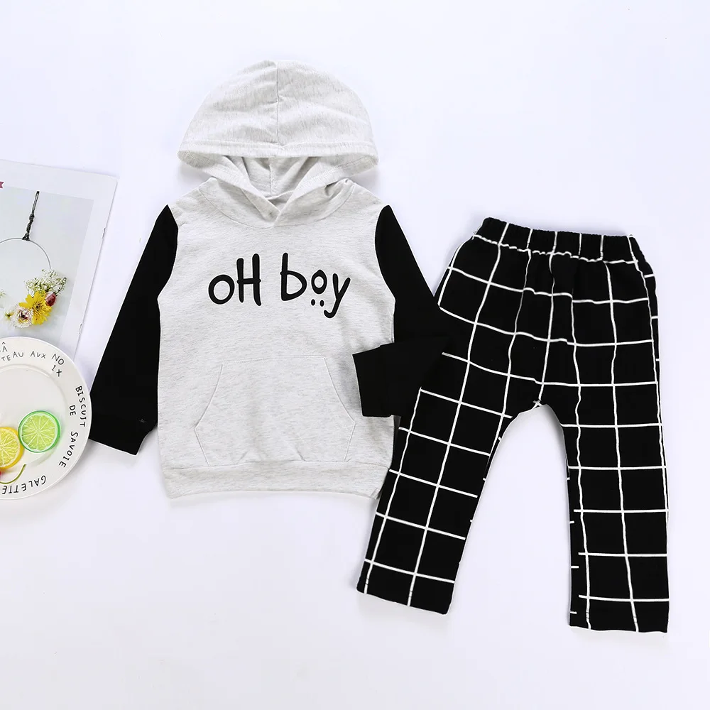 

Autumn Baby Suit Pure Cotton Even Midnight + Trousers Go Out Child Clothes Oh Boy Autumn Clothes