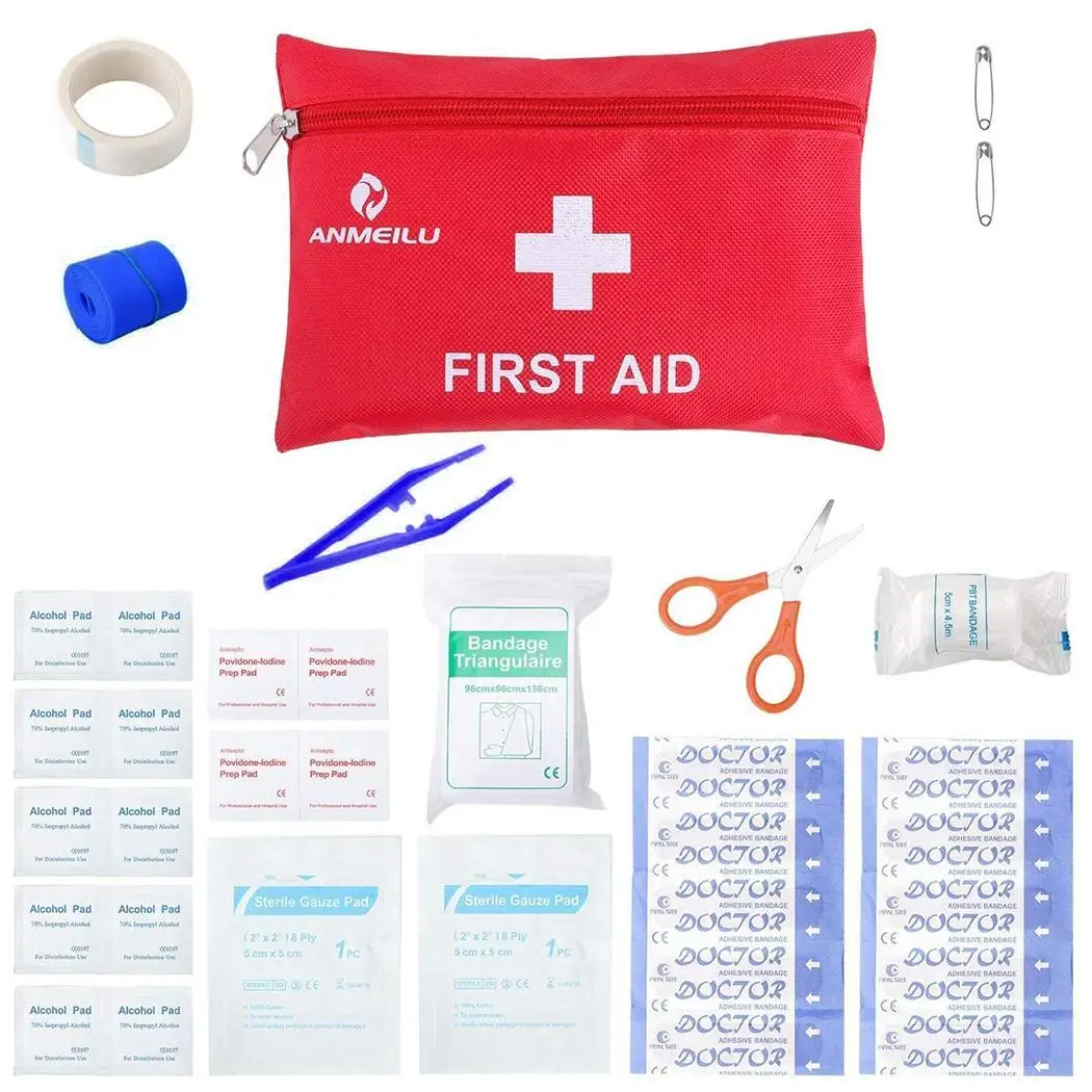 

12Pcs/Pack Durable Waterproof Lightweight Outdoor Home First Aid Kit EDC Tools For Disinfection Bandaging Hemostasis