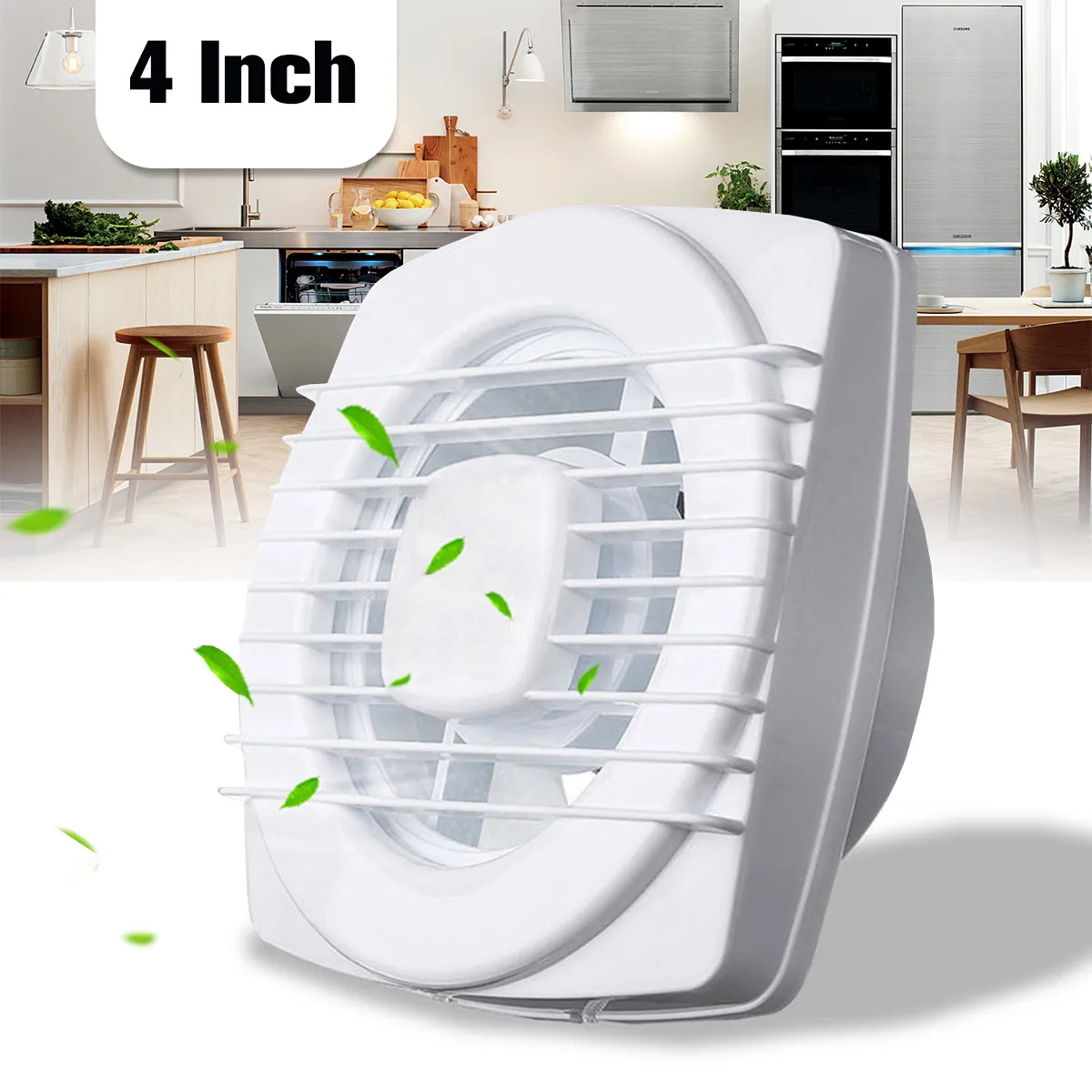 4 Inch 220V 12W Ventilating Exhaust Extractor Fans Plastic
