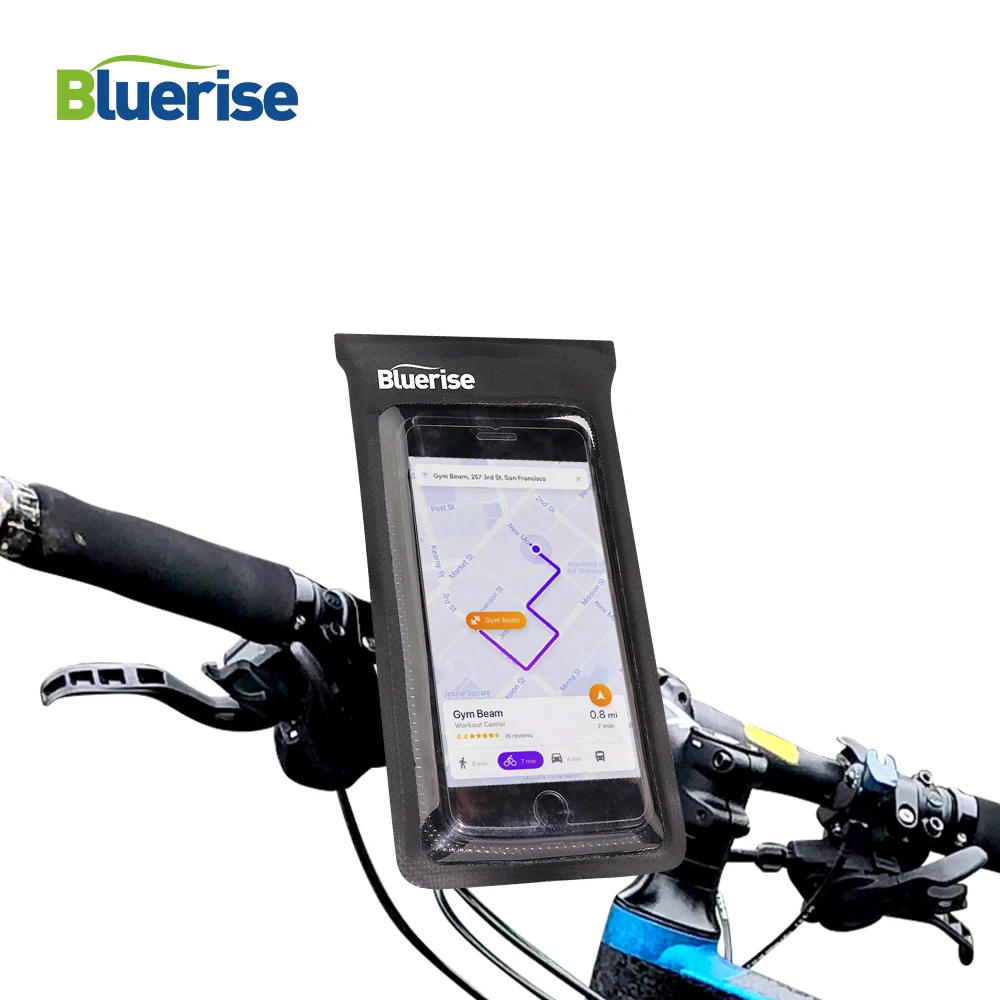 

Bluerise Waterproof Smartphone Bag For Handlebar Velcro Closing Cycling Saddle Bag Quick Release System For Fixing Bicycle Bag