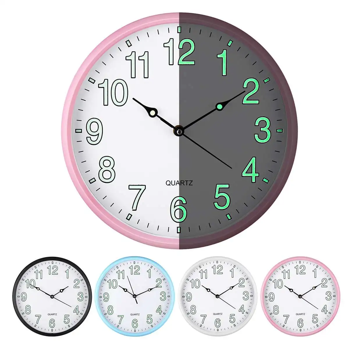 Reloj de pared de 4 colores de 12 \