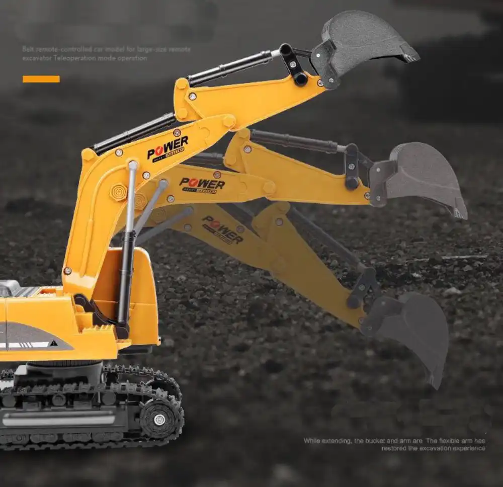 kid toy rc excavator