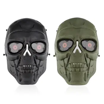 

2019 Hot Terrible Full Face Mask Paintball Airsoft Sports Plastic Tactical Riding Mask For CS Shooting Wargame Cosplay