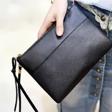 Simple Black Female Crossbody Bags Casual PU Leather Clutch Bag For Girls Messenger Bag Cheap Women’s Clutch Bag