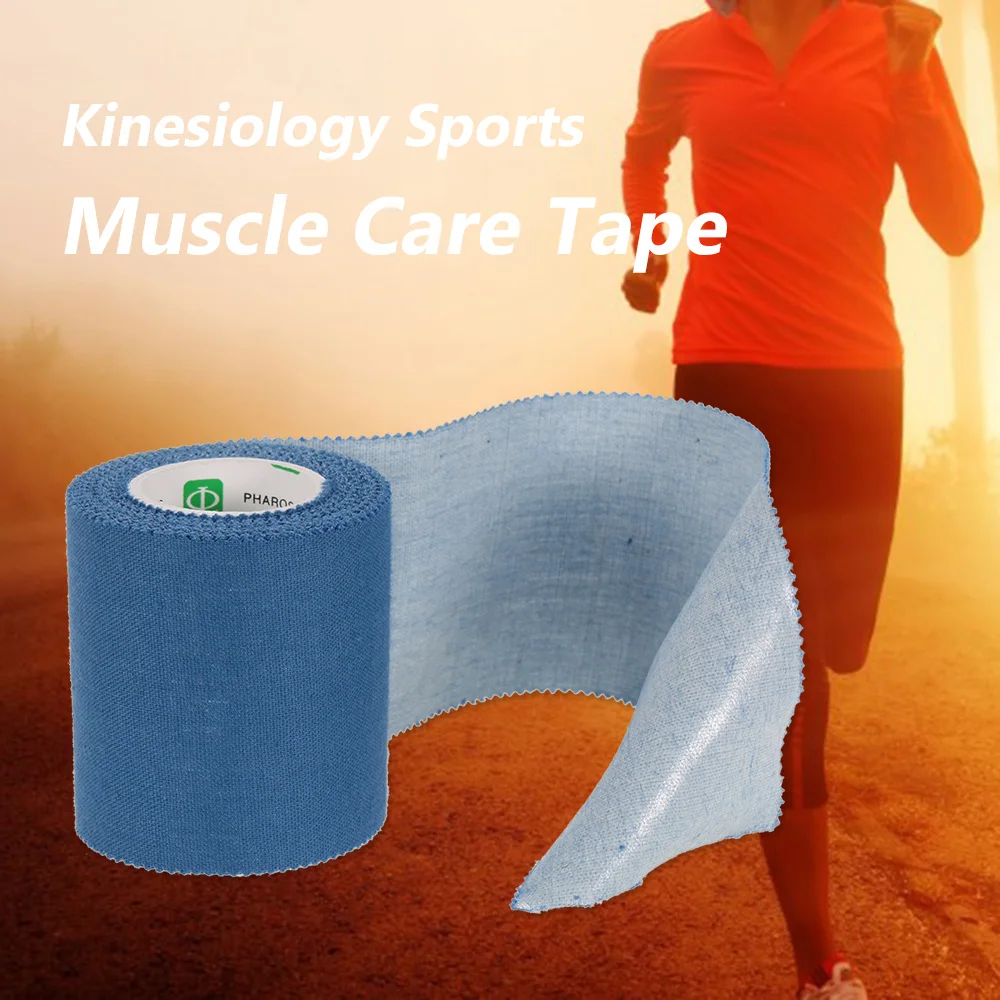 

5CM*5M Braces Supports Sports Muscle Sticker Tape Kinesiology Tape Muscle Bandage Joints Protector Roll Cotton Elastic Adhesive