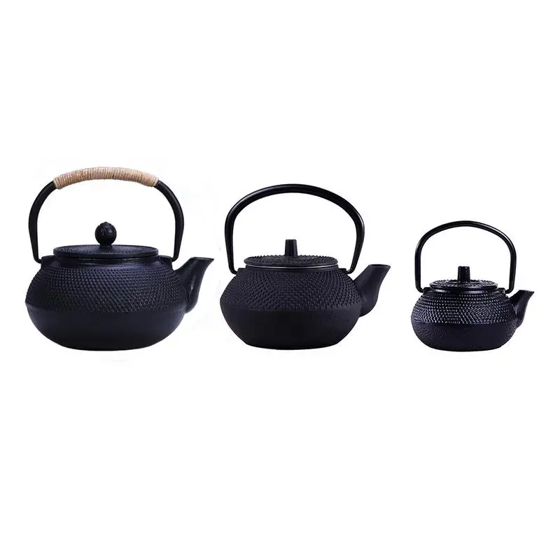 

Wholesale Hot High Quality 50ml/300ml/800ml Mini Cast Iron Kettle Teapot Tea Set Dropshipping