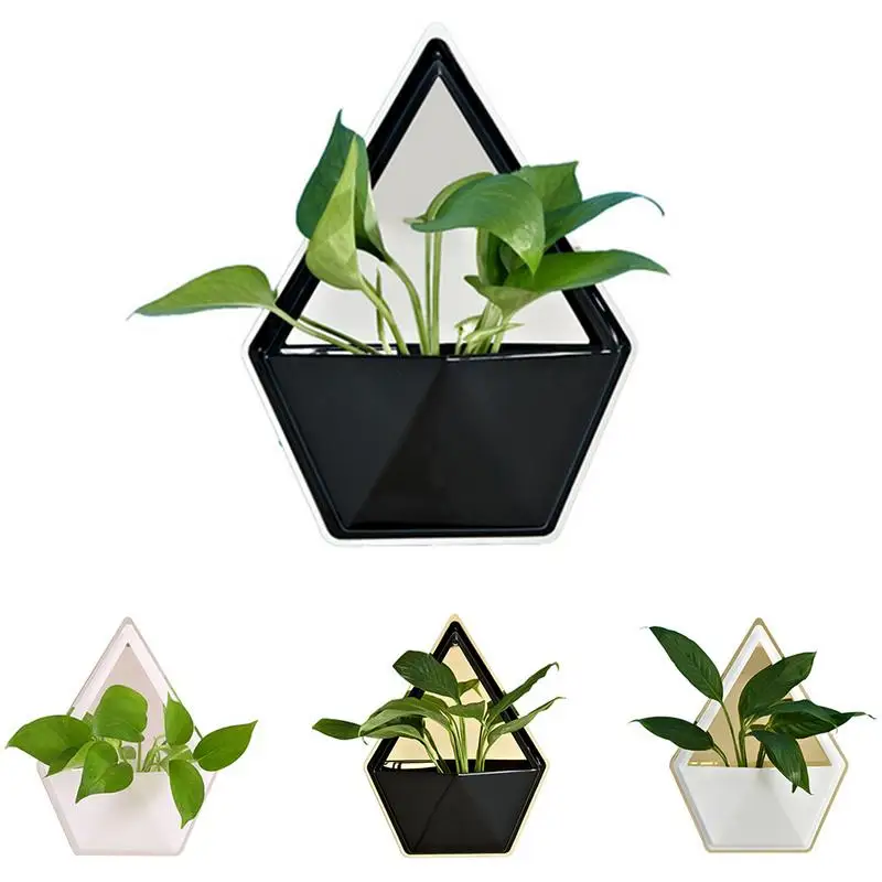 

Home Living Room Creative Wall Decoration Container Ornaments Geometric Personality Succulent Flower Pots Indoor Wall Decoration