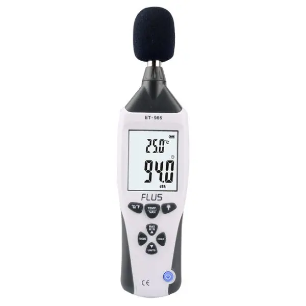 

FLUS ET-965 5 in 1 Multifunctional Environment Meter Light Meter Sound Level Meter Humidity/Temperature Meter Anemometer