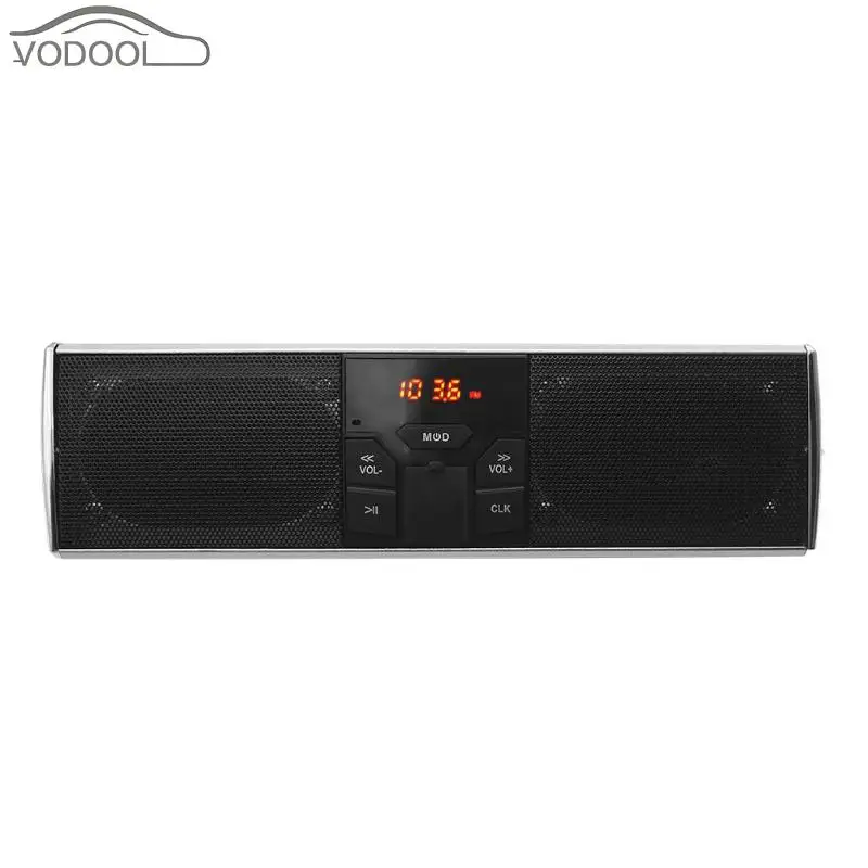

Waterproof Motorcycle Bluetooth Audio Sound System LED APP Control MP3/TF/USB FM Radio Stereo Speaker Anti-theft Loudspeaker