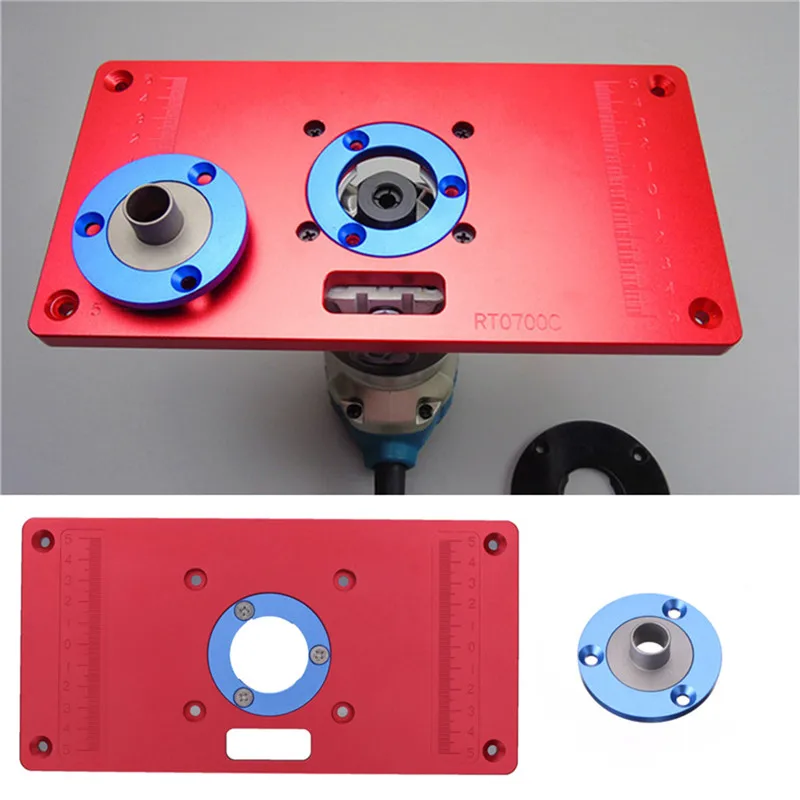 Us 27 46 50 Off Multifunctional Rt0700c Aluminum Router Table Insert Plate Ring For Woodworking Benches Trimmer In From