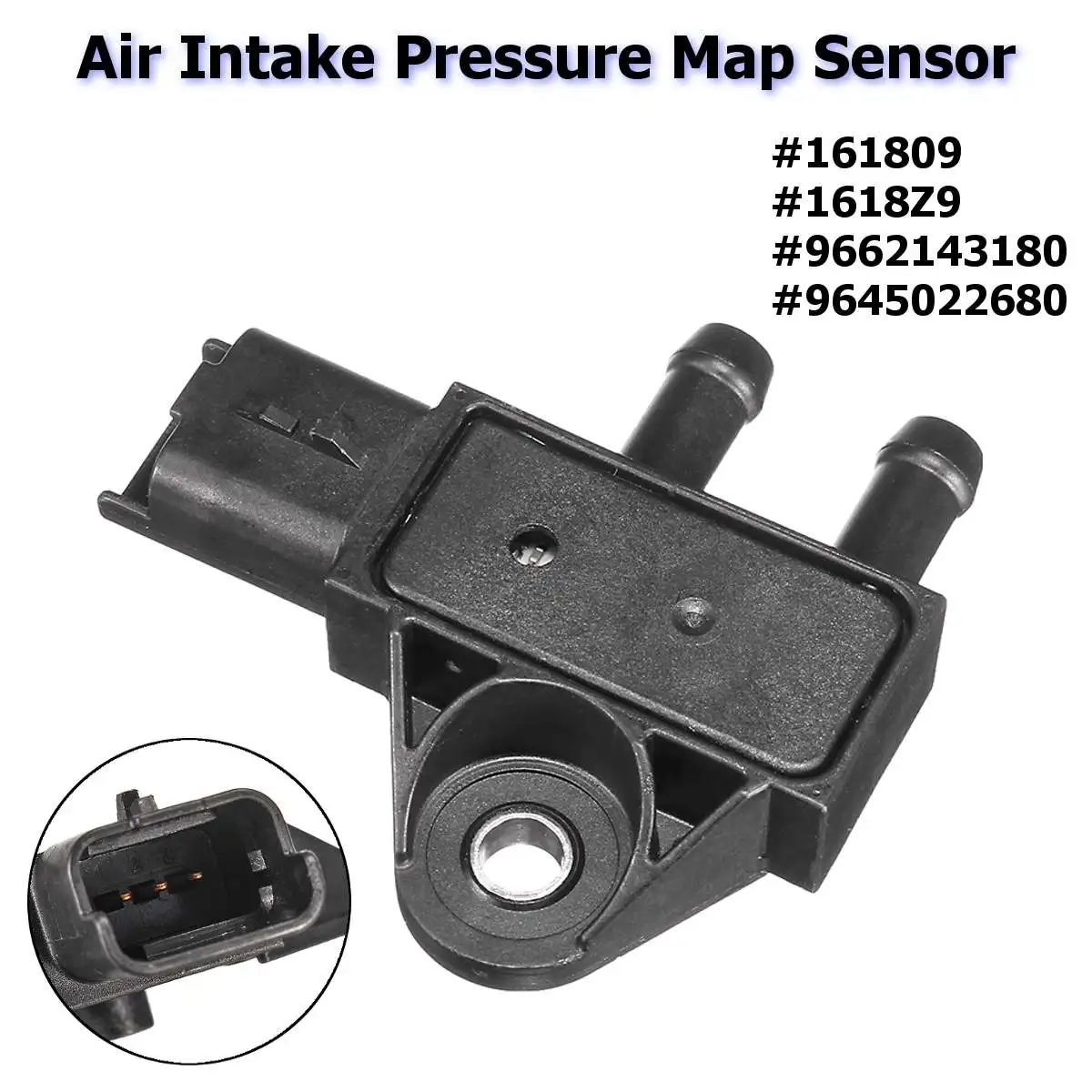 

for Mini 2001-2016 #161809 #1618Z9 #9662143180 Car Air Intake Pressure Map Sensor For Citroen for Fiat for Peugeot