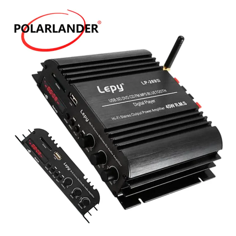 Bluetooth плеер Автомобильный 2 канала 45 Вт без адаптера|car bass amplifiers|car amplifier bluetoothamplifier