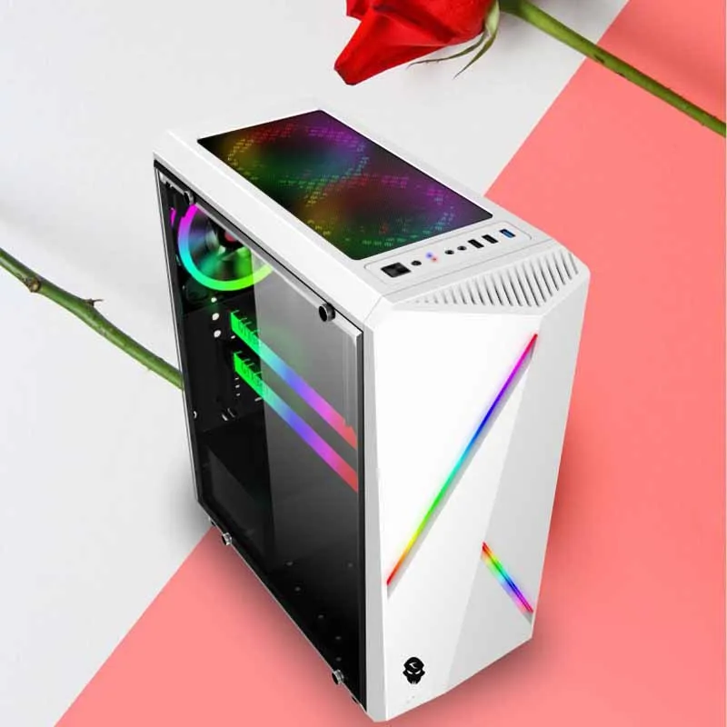 Игровой чехол MicroATX компьютерный ПК Чехлы мини Новый настольный компьютер корпус