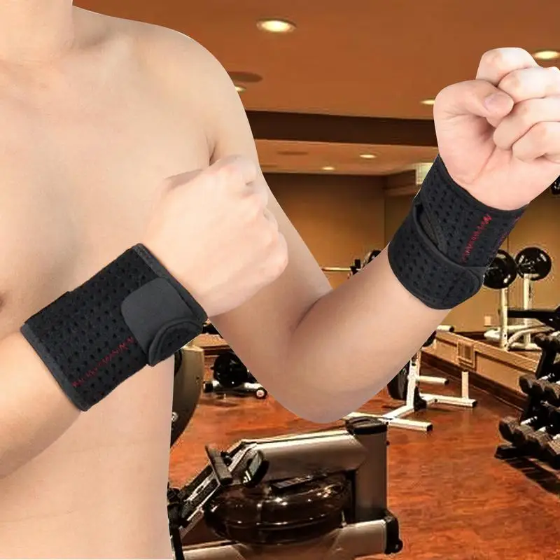 Спортивный бренд манжет для поддержки запястья руки протектор Sweatband унисекс