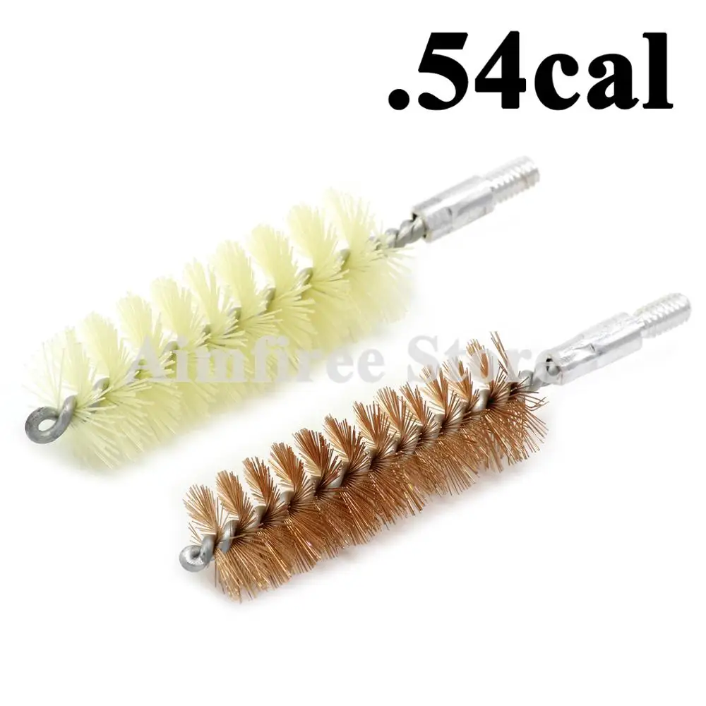 2Pcs/Lot .54cal Nylon Phosphor Bronze Bore Brush Gun Cleaning Brush for