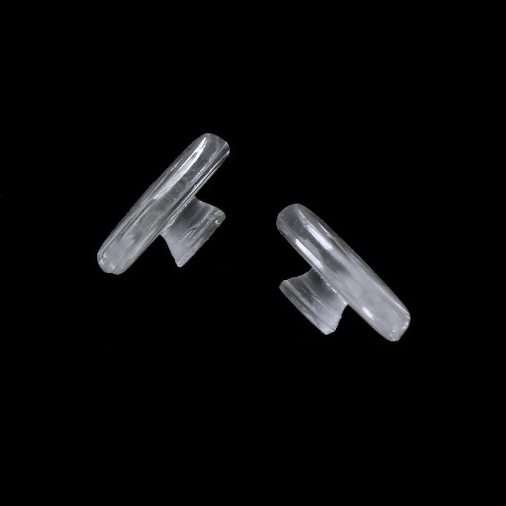 25 Pairs of Anti-slip Silicone Oval Eyeglasses (Transparent)