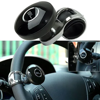 

Universal Black Metal Steering Wheel Car Accessories Helper Grip Spinner Knob Turning Hand Control Booster Power Handle Ball