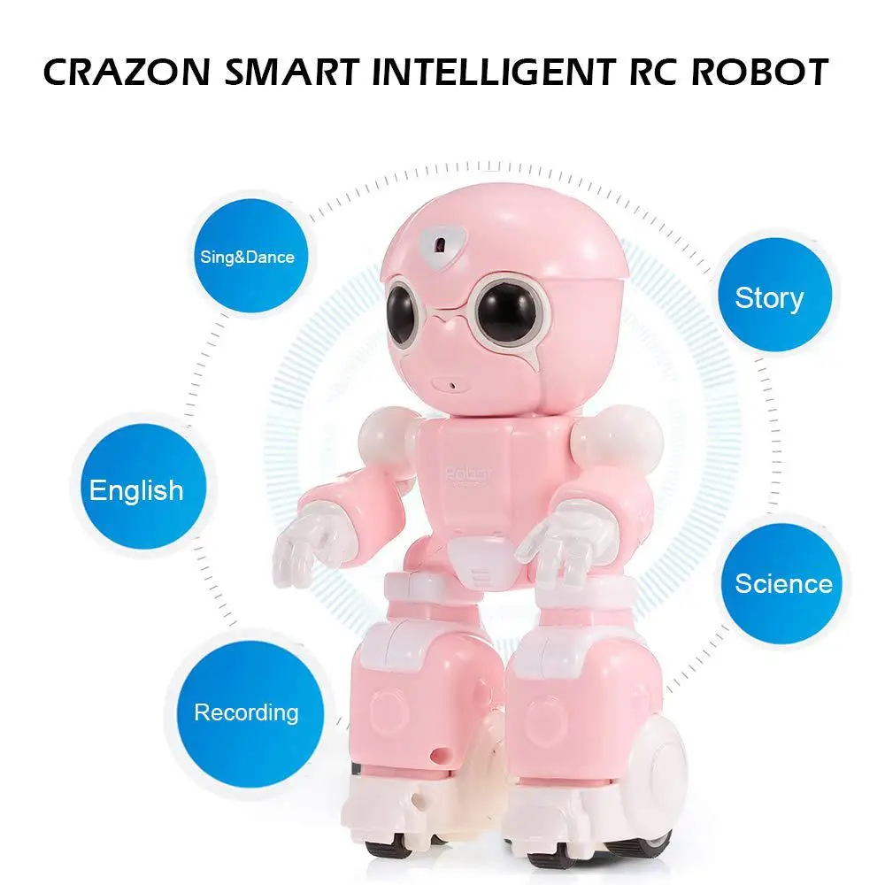 Smart RC Robot Intelligent Early Education RC Toy Music Dance for Preschool Kids