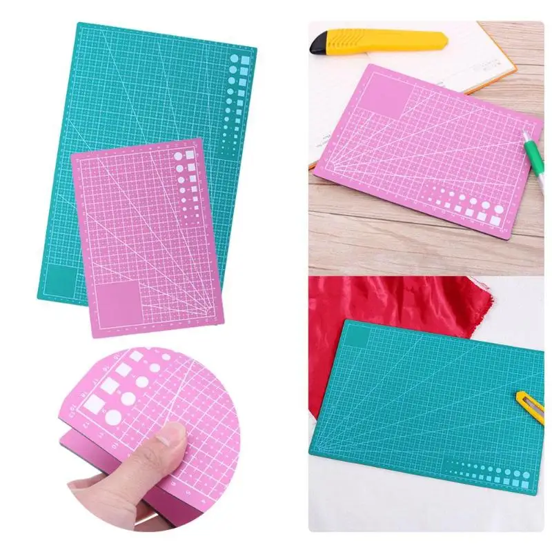 A5/A3 ПВХ бумагорез коврик для резки ткани кожа Бумага инструменты для рисования Двусторонняя Исцеление разделочная доска