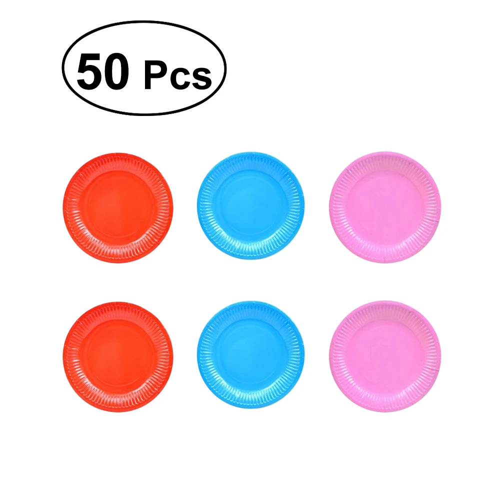 colored paper plates