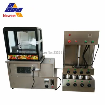 

Electric cone pizza making machine, pizza cone oven and display case