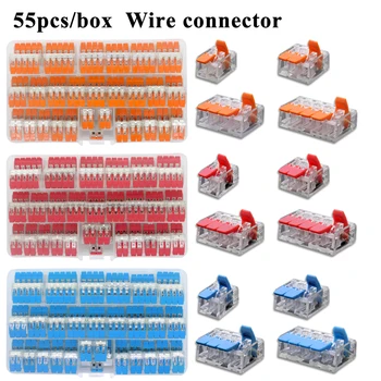 

wire connector set box universal compact terminal block lighting wire connector for indoor hybrid quick connector