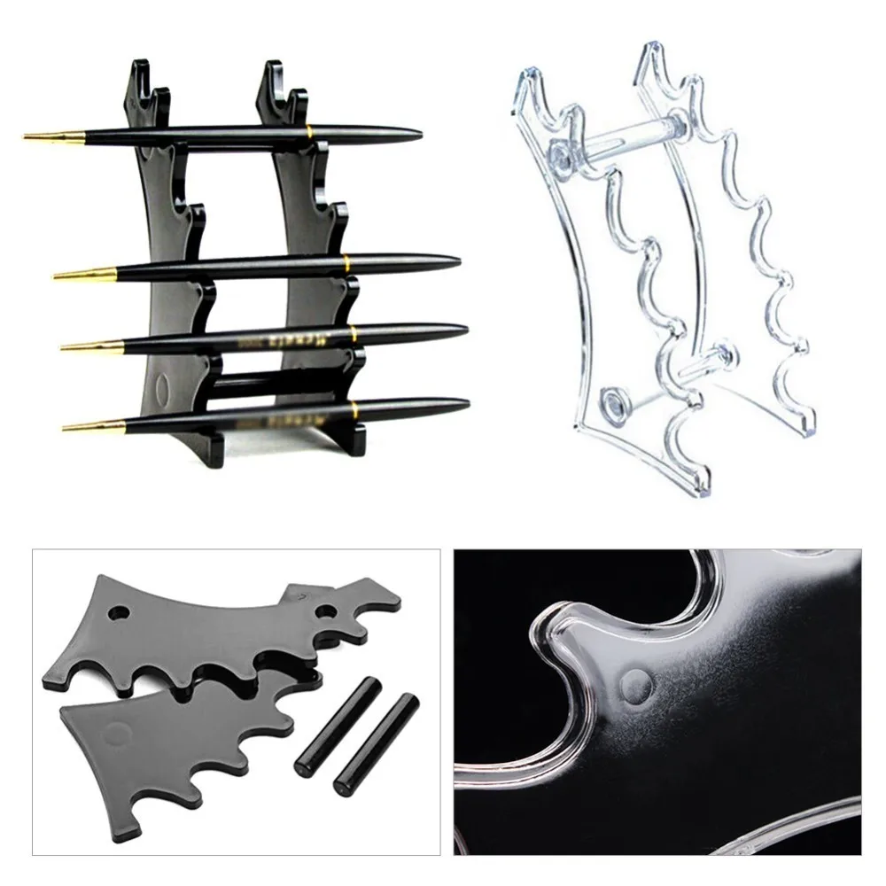 

1 Pcs Luxurious Metal Nails Stand Holders Salon Brush Rack Carving Carrier Storage Nail Brush Holder For Nail Art Accessory