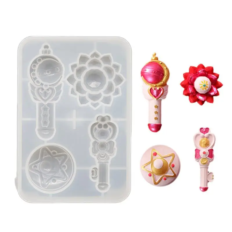 

DIY Crystal Silicone Mould Highly Transparent Mirror Cartoon Handmade Jewelry Plaster Inscription 2019 New