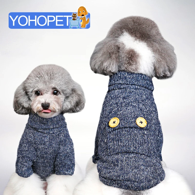

New Autumn winter small dog sweater coat Dog Winter Clothes Jacket Turtleneck Bichon Chihuahua Tactic Schnauzer Puppy Supplies