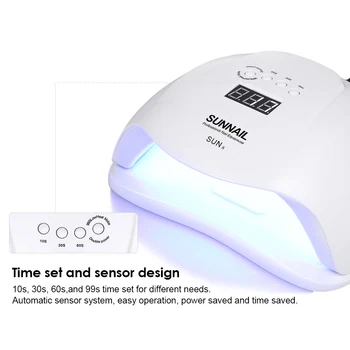 

54W Abody SunX UV Lamp LED Ice Lamps Nail Gel Polish Dryer Manicure Machine for All Gel Nail Art Tool