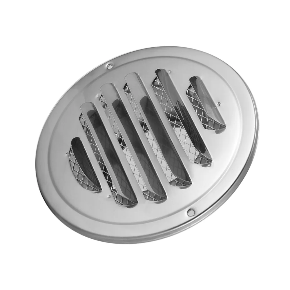 

Stainless Steel Round Louver Wall Air Vent Air Outlet Ducting Ventilation Exhaust Grille Cover 80mm/100mm
