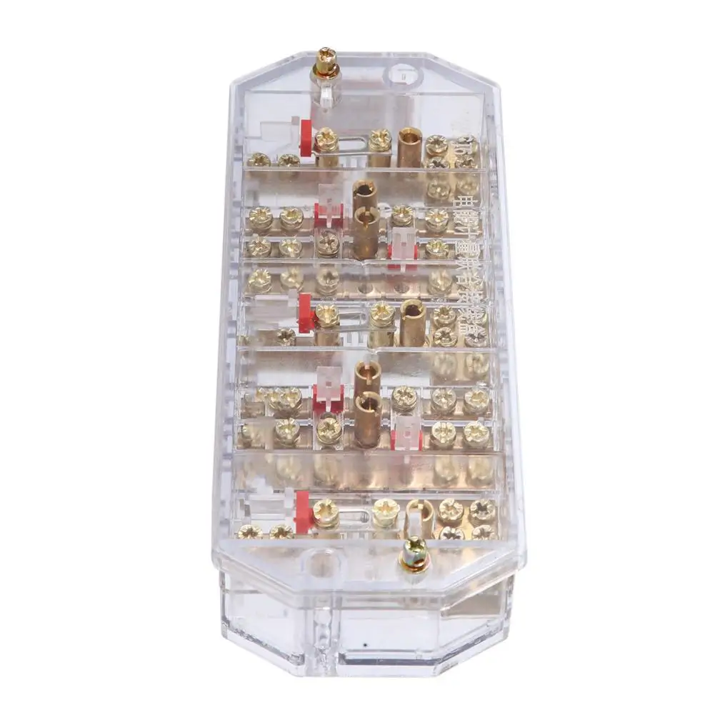 

QFJ6/PJ2L 5-20A 660V 50Hz Three Phase Wires Household Meter Terminal Row Electrical Enclosure Junction Box 2019
