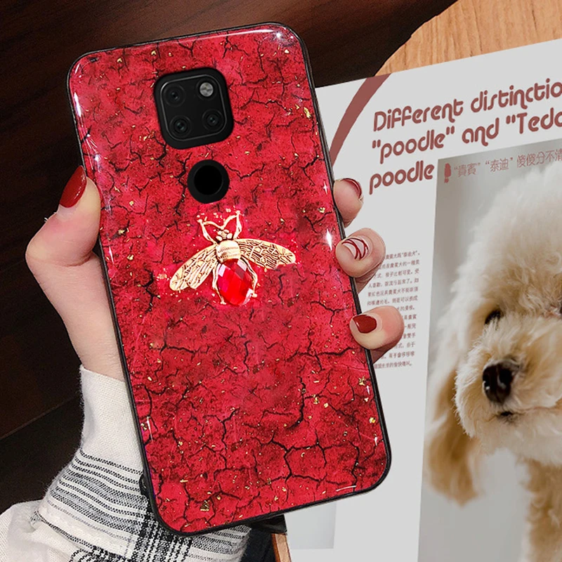 Чехол с золотой фольгой пчела для Huawei Mate 20 Pro P20 Lite чехол 10 Nova 3i P10 Honor 9 P Smart Plus мягкие