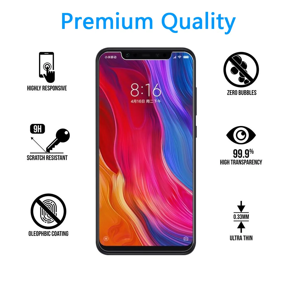 2.5D Закаленное стекло для Xiaomi Redmi 3 s 4X5 5A 6 F защитное на экран телефона или Mi 6X 8SE