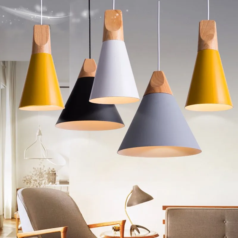 

E27 Modern Pendant Ceiling Lamps Loft for The Kitchen Led Pendant Lights Hanglamp Hanging Light Fixture Nordic Luminaire 110-240