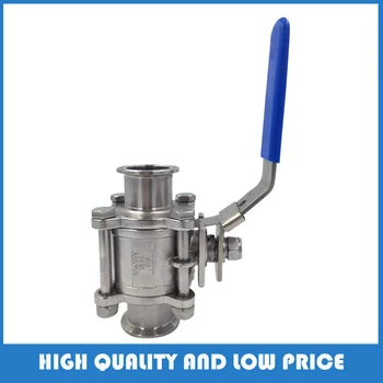 

316L Manual three-piece high-platform full-pack ball valve