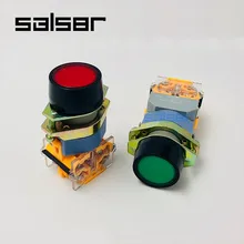 LA39-11 Red/Green 22mm 10A Momentary Spring type 1NO 1NC Flat Knob Push Button Switch with light lamp LA39-11BN (5PCS) LA39-11 Red/Green 22mm 10A Momentary Spring type 1NO 1NC Flat Knob Push Button Switch with light lamp LA39-11BN (5PCS)