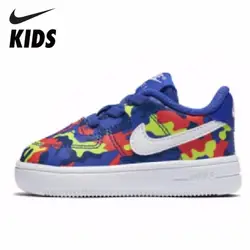 Nike Air Force 1 мальчики и девочки дети Air Force 1 повседневная обувь кроссовки # AO3978-400
