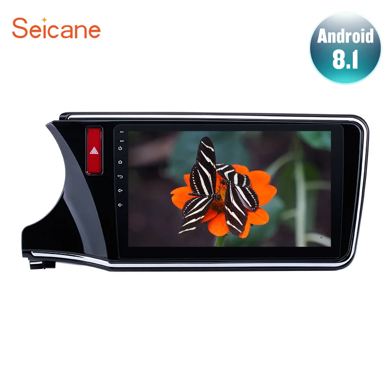 Perfect Seicane 2Din Android 8.1 10.1" GPS Car Radio Audio Stereo Multimedia Player For 2014 2015 2016 2017 Honda CITY Left Hand Drive 0