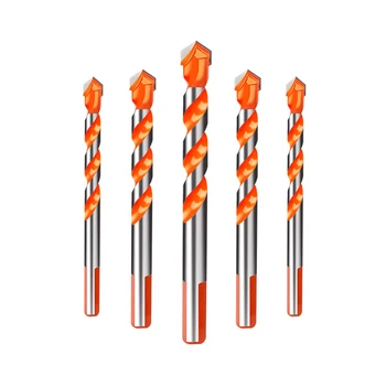 

Multi Purpose Construction Drill Bit Set Carbide Tip for Masonry Tile Wood Metal Drilling