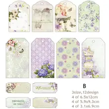 12PCS Craft Scrapbook Paper Craft Paper Label Bookmark Message Card Scrapbook Handbook Handmade Card Decoration Accessories coggins woodturner s handbook paper only