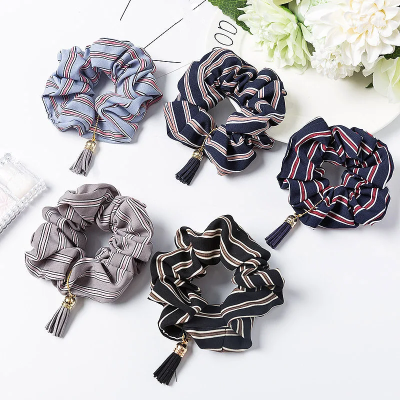 

2018 New Arrival Simple Strip Party 1PC Exquesite High Quality Elasticity Tassel Hair Ring 5 Colors Unique Beautiful Graceful