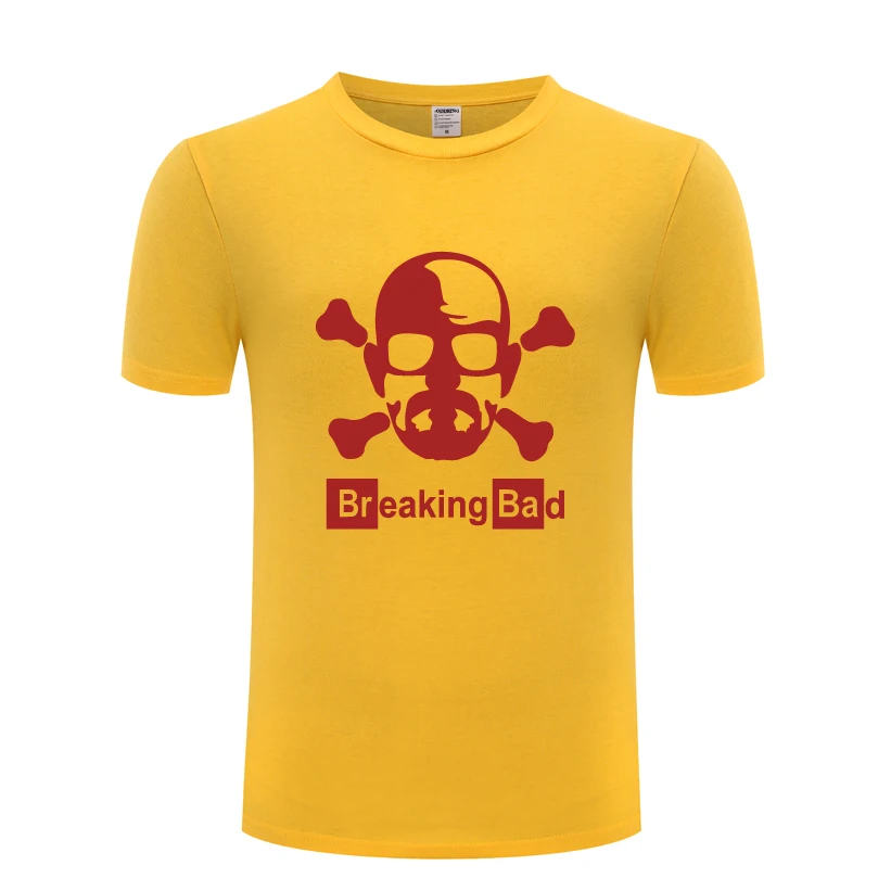 Break Bad Heisenberg Мужская футболка с черепом для мужчин новинка 2018 короткий рукав